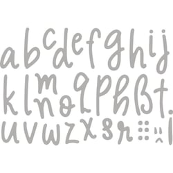 Rayher - Pochoir d'embossage Alphabet Minuscule 2,7cm 29 pièces
