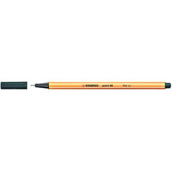 Lot de 10 stylos-feutres pointe fine 0,4 mm - STABILO - Vert olive - POINT 88