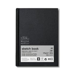 Cahier de croquis relié papier esquisse 170g/m2 50 pages A5 - Winsor&Newton