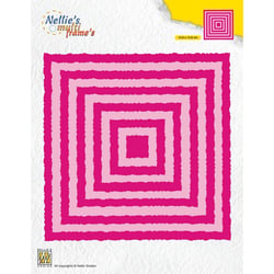 Gabarit de découpe pour machine Nellie's Choice - Cadre Carré - 11 pièces