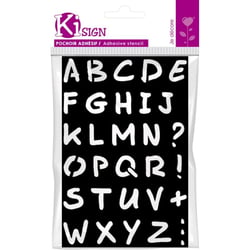 Ki-Sign - Pochoir adhésif Alphabet 12x18 cm lettre haut 20.5 mm