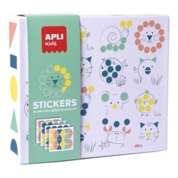 Apli Agipa - Kit créatif enfant Gommettes Géometrique Animaux