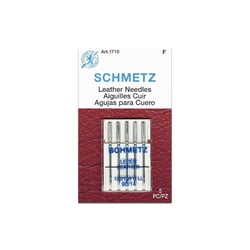 Aiguilles pour machines à coudre SCHMETZ - Grosseur 100/16 - Cuir - Noir - 0.1 kg