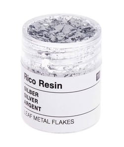 Flocons de Feuille de Métal pour Résine de Rico Design - Ajoutez une Touche Métallique Brillante à Vos Créations Argent
