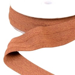 Elastique 2 bandes en relief 45mm marron chocolat au mètre
