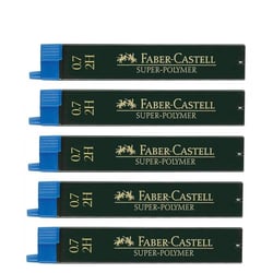 Mine de rechange - FABER-CASTELL - Super Polymère 9065 S - 0,7 mm 2H - Lot de 5 boîtes de 12 mines