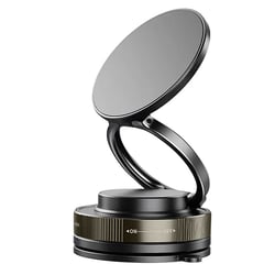 LinQ Support Magnétique pour Smartphone Rotatif et Fixation Ventouse Noir