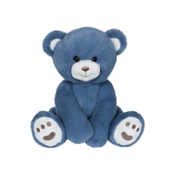 Peluche nounours Gipsy Toys bleu foncé 25 cm, yeux de sécurité en perles