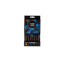 NOUVEAU !!! Crayon de couleur Posca Pencil Pochette 6 couleurs