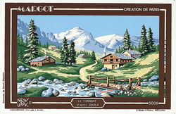 Canevas Pénélope Antique Le torrent 45x65cm