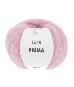 Pelote de laine et coton à tricoter PIUMA - Lang Yarns 45 Rose