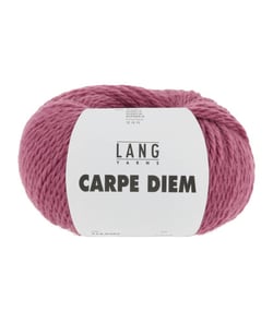 Pelote de Laine et Alpaga à tricoter CARPE DIEM - Lang Yarns 0365 Rose Framboise