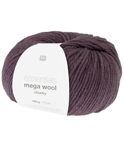 Laine à tricoter Essentials Mega Wool Chunky - Rico Design 34 Prune