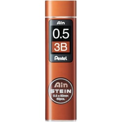 Lot de 12 mines pour porte-mine PENTEL AIN STEIN C275 - 0,5 mm - Dureté 3B - Hi-Polymer