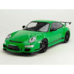 Voiture miniature de collection - MINICHAMPS - Porsche 911/997 GT3 RS 2007 - Vert - Échelle 1/18 - Monté métal