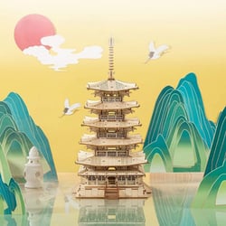 Puzzle 3D 275 pièces - Pagode à Cinq Étages - Figured'Art