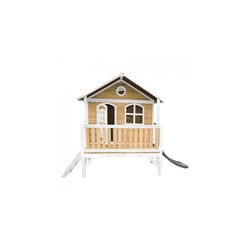 AXI Classic Stef Maisonnette marron blanc Toboggan Gris - Axi House