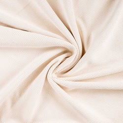 Tissu Velours Côtelé lavé  Eden envers fausse fourrure uni  Blanc