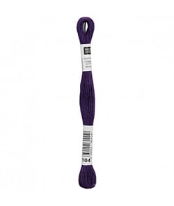 Fil à broder mouliné Uni - Rico Design 104 Violet