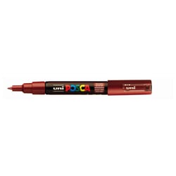 Lot de 12 Marqueurs pointe conique extra-fine POSCA PC1MC 0,7 - 1mm Lie de Vin POSCA