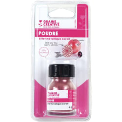 Graine Créative - Poudre effet métallique Corail