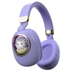 Casque Audio Sans Fil Enfant Bluetooth Rose Pliable Confortable Longue Autonomie Noir YONIS