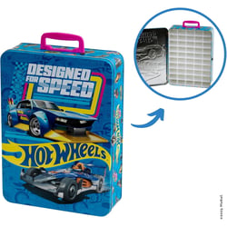 Mallette de collection Hot Wheels en métal pour 50 voitures