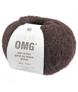Fil exceptionnel à tricoter Luxury OMG - Rico Design 09 Brun
