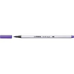 Lot de 10 feutres pointe pinceau - STABILO - Pen 68 brush - Violet