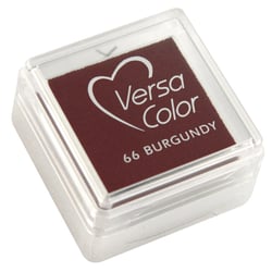 Tampon encreur "Versacolor", rouge Bourgogne, 2,5x2,5 cm
