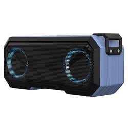 Enceinte Bluetooth Waterproof X8 Lumineuse 12H Autonomie 3000mAh 8W Clair Bleu YONIS