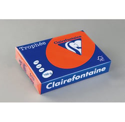 Lot de 4 ramettes papier TROPHÉE - 250 feuilles - Orange vif - A4 210x297 mm - 160g