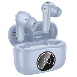 Ecouteurs Bluetooth ANC ENC Réduction De Bruit Sans Fil Autonomie 7h Noir Bleu YONIS