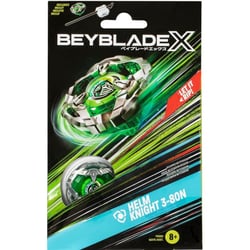 Toupie beyblade x helm knight 3-80n - type défense - pack toupie et lanceur - hasbro f9581