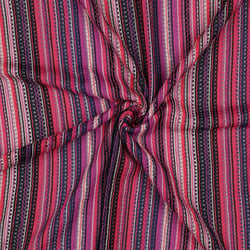 Tissu Crochet ajouré rayé Violet
