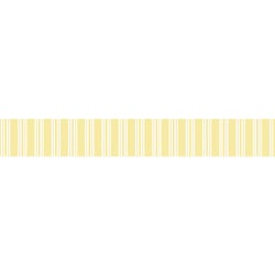 Washi Tape Rayures, jaune soleil, 10mm, Rouleau 15m