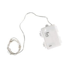 Mini - chaîne lumin.DEL fonction.extérieur, jaune lumineux, 130cm, 20 LED's, à piles