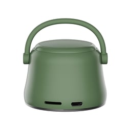 Enceinte Bluetooth Mini Bass Puissante Autonomie 4H Métal Vert YONIS