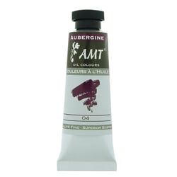 Peinture à l'huile fine en tube aubergine 45ml - Amt