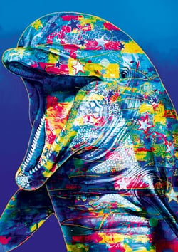 Puzzle 1000 pièces - Dolphin - Bluebird Puzzle