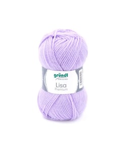 Fil à tricoter LISA PREMIUM UNI - Grundl 09 Violet