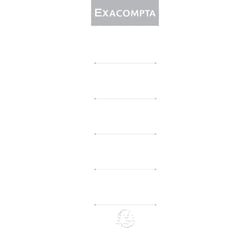 Etiquettes autocollante pour dos de classeur à levier. 70mm de largeur - Blanc - Exacompta
