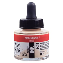 Flacon encre acrylique Acrylic Ink Amsterdam 30ml jaune de Naples rouge clair