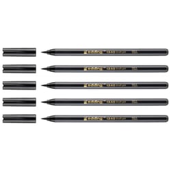 Lot de 5 feutres de coloriage pointe pinceau - EDDING - Noir - 1340 - 1-3 mm