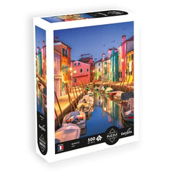 Puzzle Calypto Burano Italie 500 pcs XL - Sentosphere - Bleu