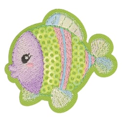 Ecusson thermocollant aquatique poisson 5cm x 4cm
