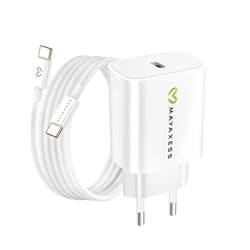 Mayaxess Chargeur Secteur pour Fairphone 4 20W + Câble USB-C 1m Blanc