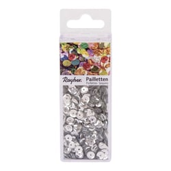 Paillettes bombées, 6mm boîte 4000pces, argent