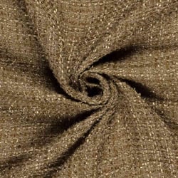 Tissu Jacquard Lurex Tweed Éclat uni Camel doré