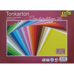 Papier cartonné 35x25 cm 220g/m² 25 couleurs assorties